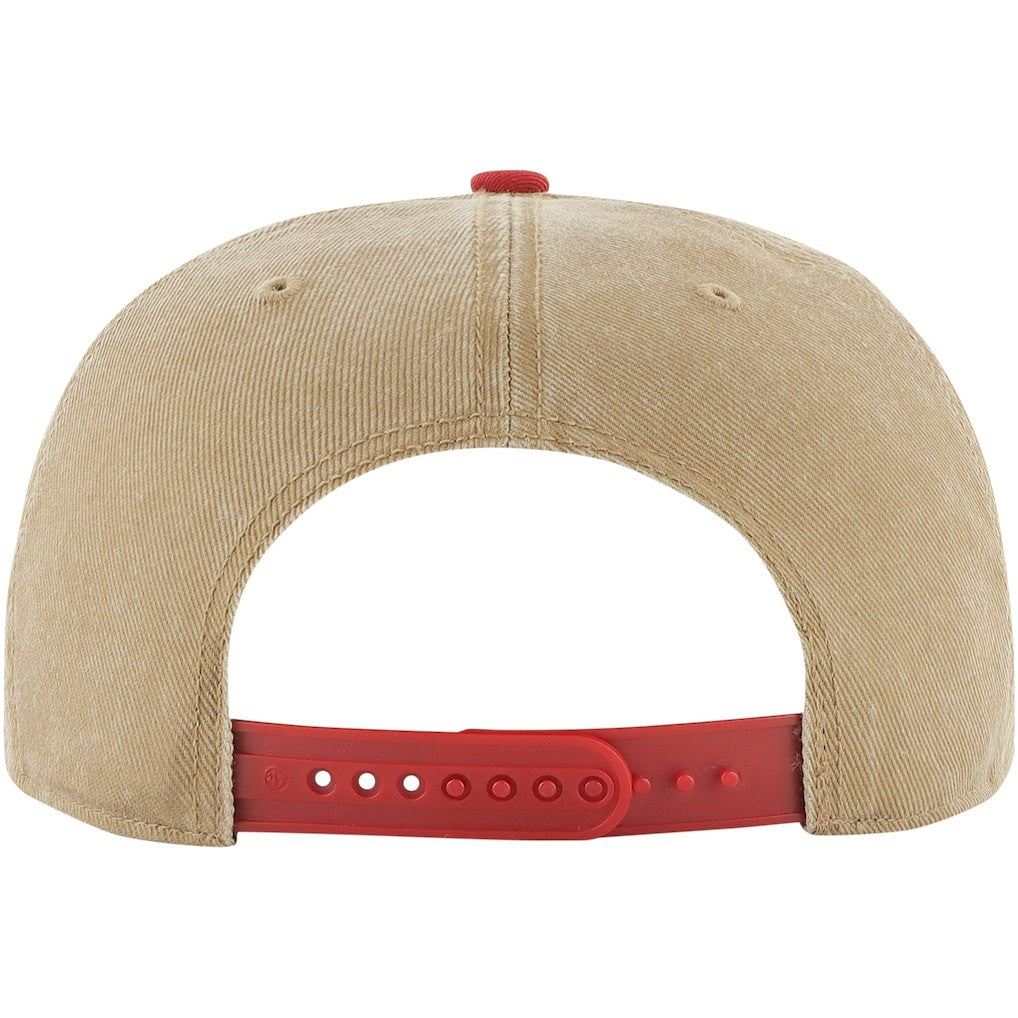 47 brand Chicago Bulls '47 Chilmark Captain Snapback Khaki/Red