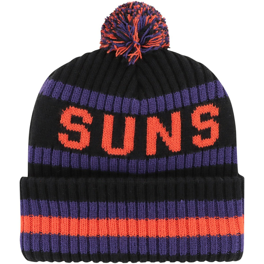 47 brand Phoenix Suns '47 Bering Cuffed Knit Hat with Pom Black