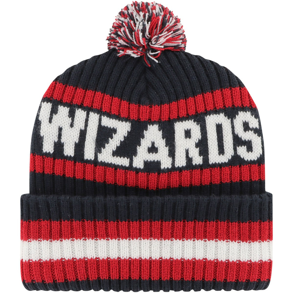 47 brand Washington Wizards '47 Bering Cuffed Knit Hat with Pom Navy