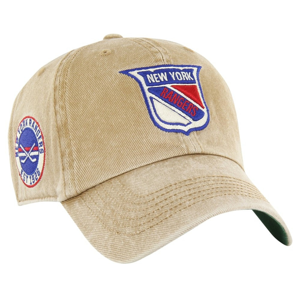 New York Rangers '47 Earldor Clean Up Adjustable Hat - Khaki | 47 brand sale