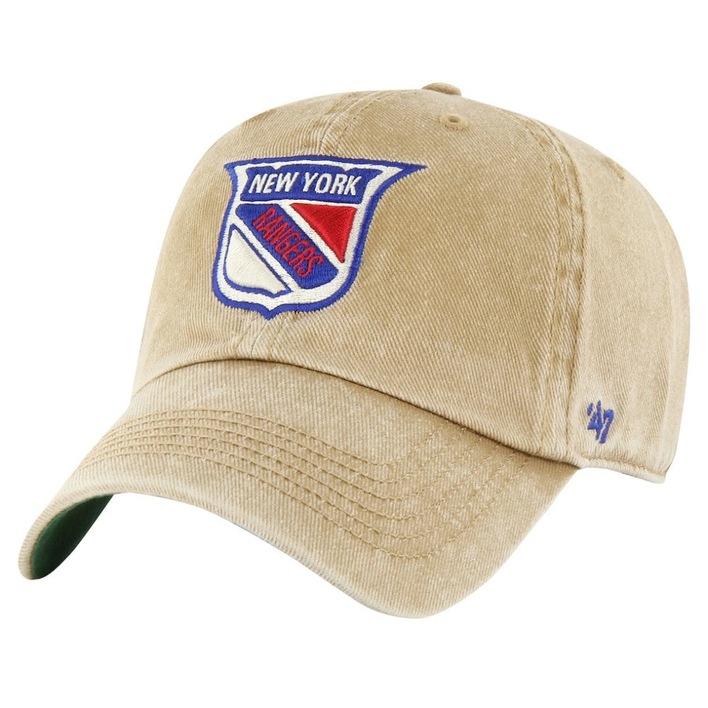 New York Rangers '47 Earldor Clean Up Adjustable Hat - Khaki | 47 brand sale