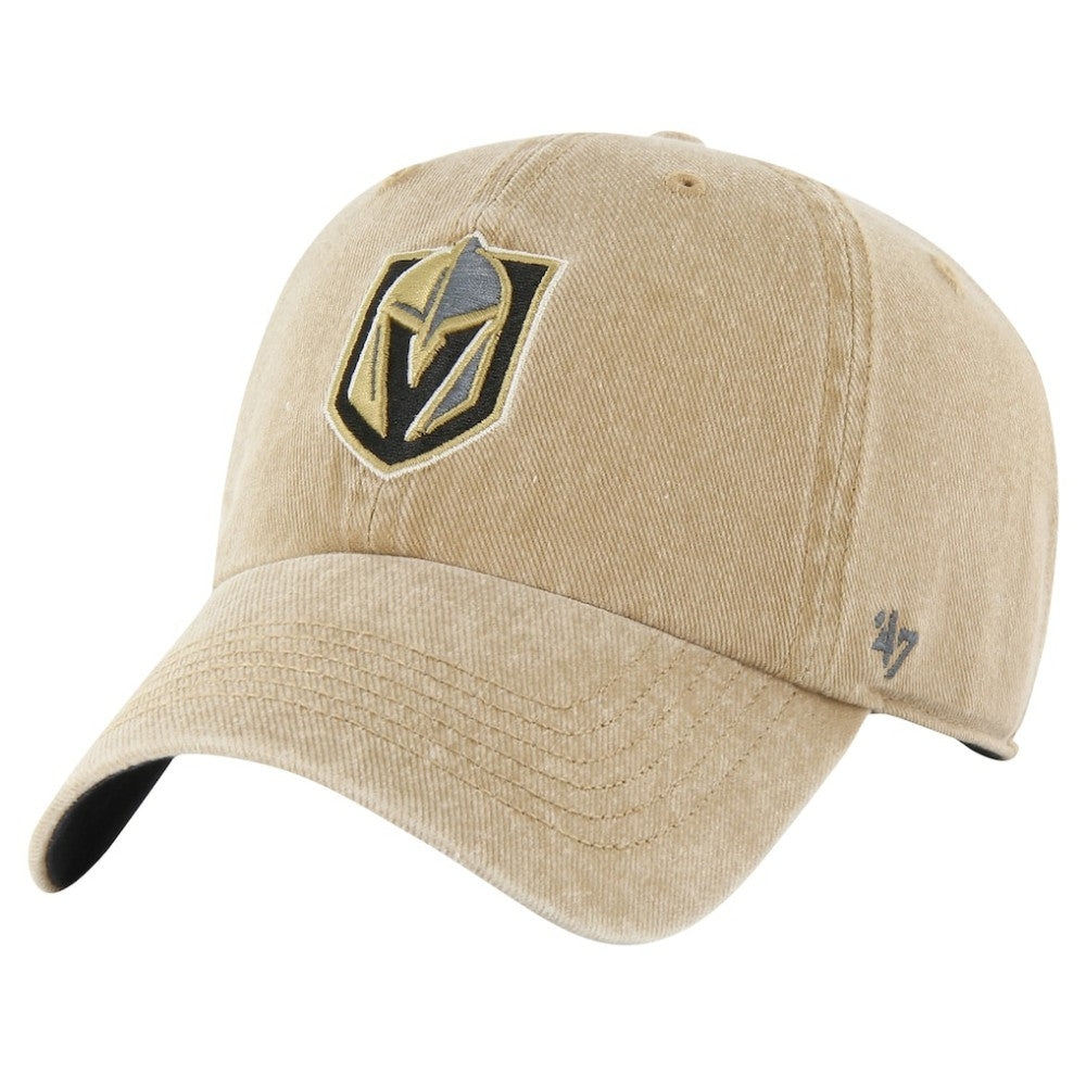 Vegas Golden Knights '47 Earldor Clean Up Adjustable Hat - Khaki | 47 brand Lifestyle