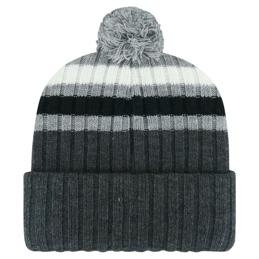 Philadelphia Flyers '47 Stack Patch Cuffed Knit Hat with Pom - Gray | 47 brand Clearance