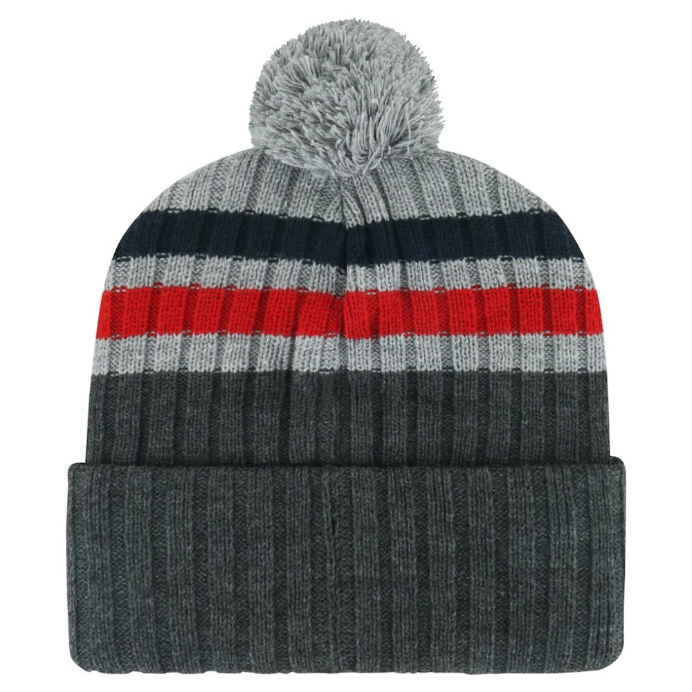 Washington Capitals '47 Stack Patch Cuffed Knit Hat with Pom - Gray | 47 brand discount