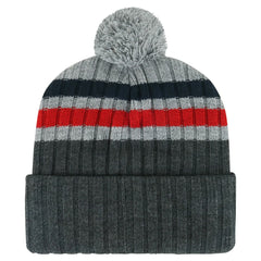 Washington Capitals '47 Stack Patch Cuffed Knit Hat with Pom - Gray | 47 brand discount