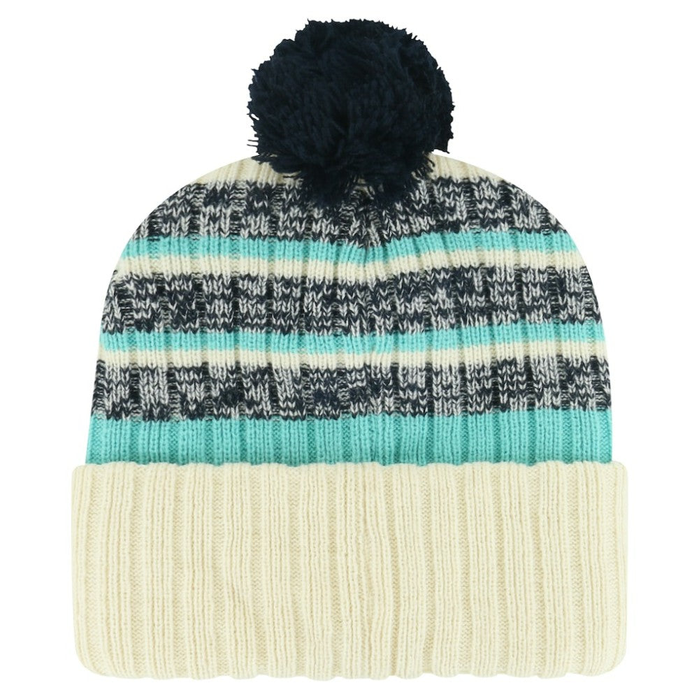 Seattle Kraken '47 Tavern Cuffed Knit Hat with Pom - Cream | 47 brand on sale