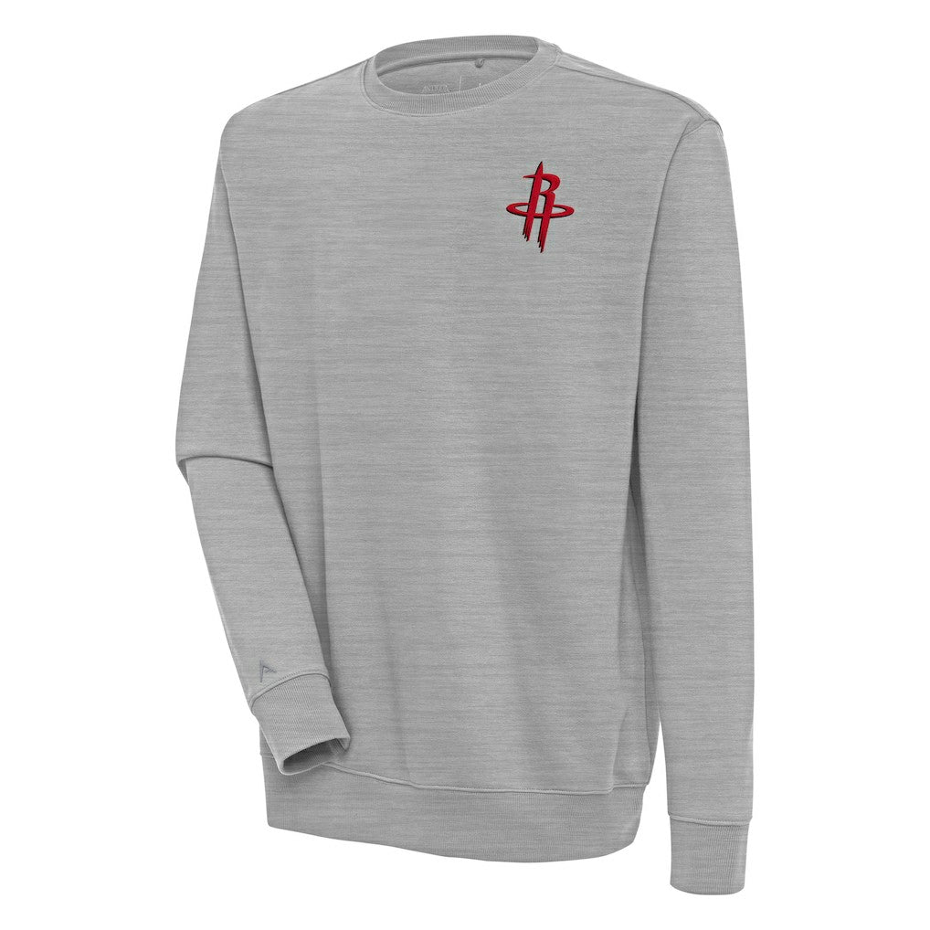 Houston Rockets Antigua Victory Pullover Sweatshirt Heather Gray