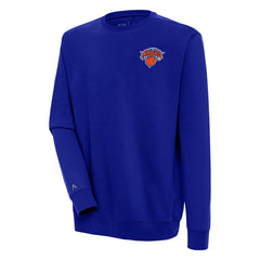 New York Knicks Antigua Victory Pullover Sweatshirt Blue