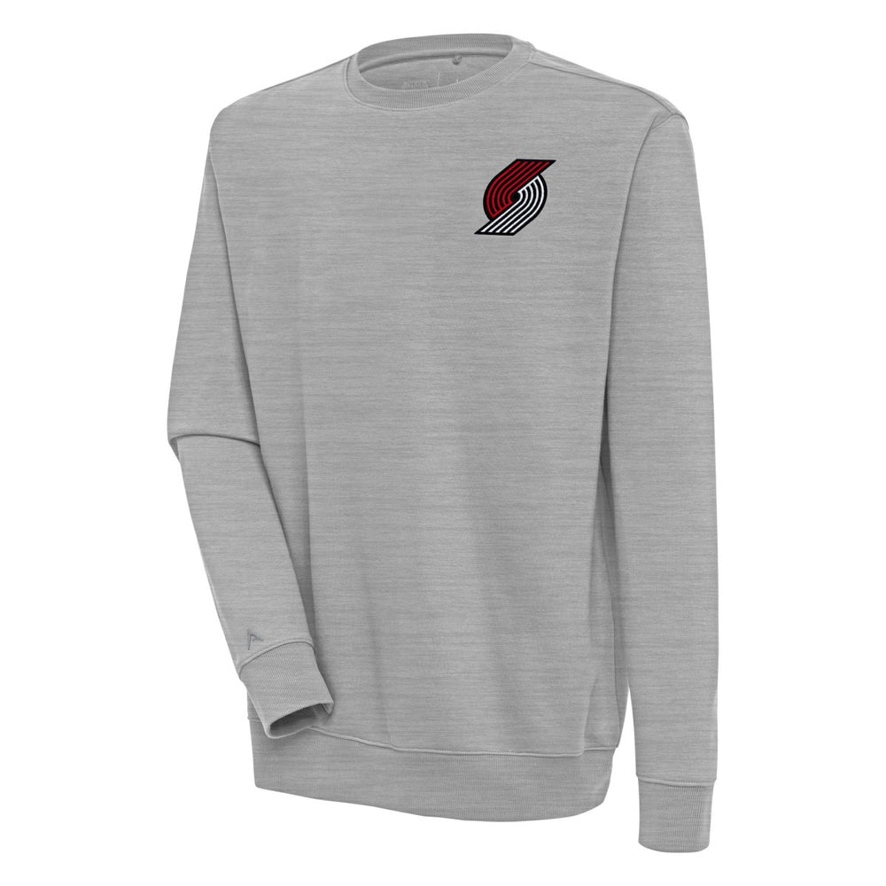 Portland Trail Blazers Antigua Victory Pullover Sweatshirt Heather Gray