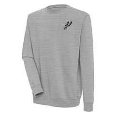 San Antonio Spurs Antigua Victory Pullover Sweatshirt Heather Gray