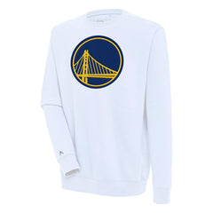 Golden State Warriors Antigua Victory Pullover Sweatshirt White