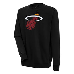 Miami Heat Antigua Victory Pullover Sweatshirt Black