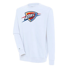 Oklahoma City Thunder Antigua Victory Pullover Sweatshirt White
