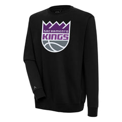 Sacramento Kings Antigua Victory Pullover Sweatshirt Black