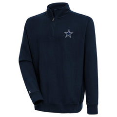Dallas Cowboys Antigua Victory Quarter-Zip Pullover Top - Navy - NFL
