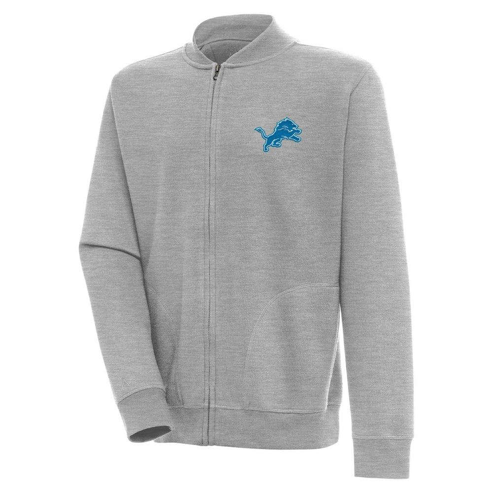 Detroit Lions Antigua Victory Full-Zip Jacket - Heather Gray - NFL