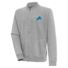 Detroit Lions Antigua Victory Full-Zip Jacket - Heather Gray - NFL