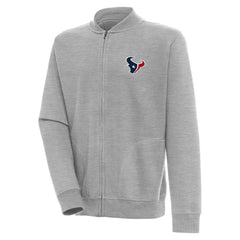 Houston Texans Antigua Victory Full-Zip Jacket - Heather Gray - NFL