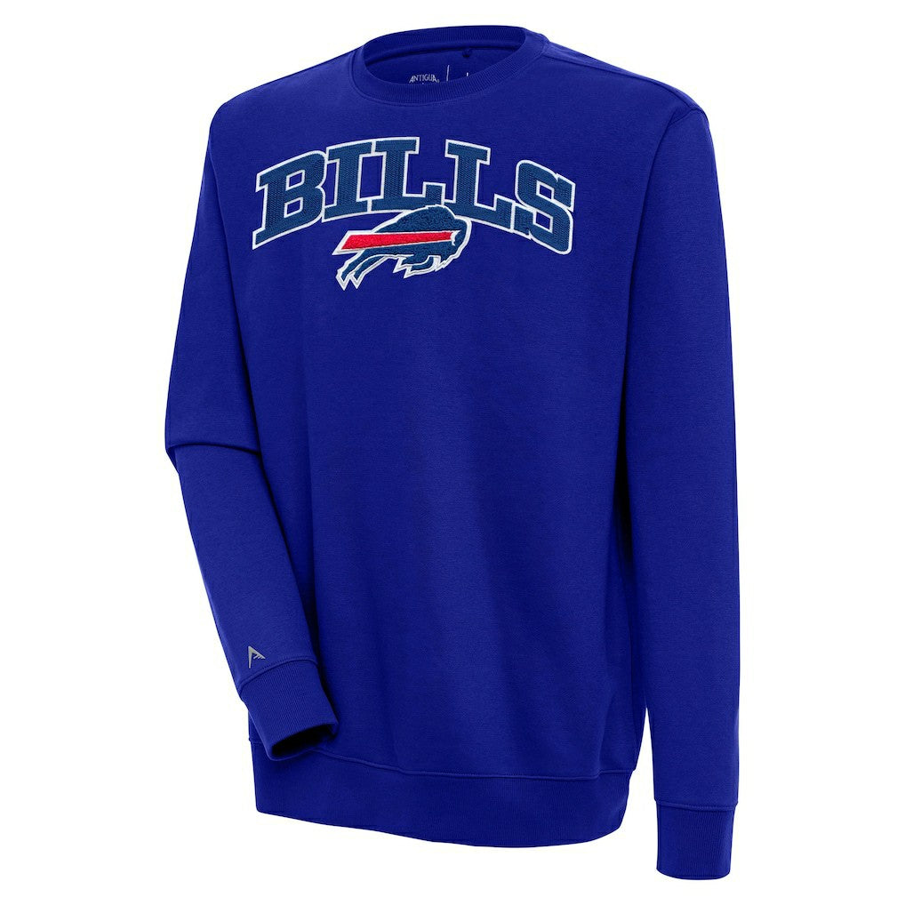 Buffalo Bills Antigua Victory Chenille Pullover Sweatshirt - Royal - NFL