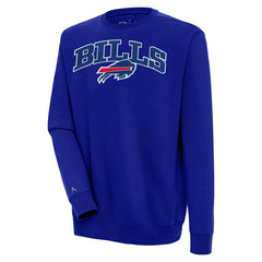 Buffalo Bills Antigua Victory Chenille Pullover Sweatshirt - Royal - NFL