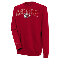 Kansas City Chiefs Antigua Victory Chenille Pullover Sweatshirt - Red - NFL