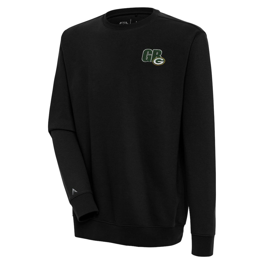 Green Bay Packers Antigua Victory Pullover Sweatshirt - Black - NFL