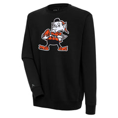 Cleveland Browns Antigua Victory Pullover Sweatshirt - Black - NFL