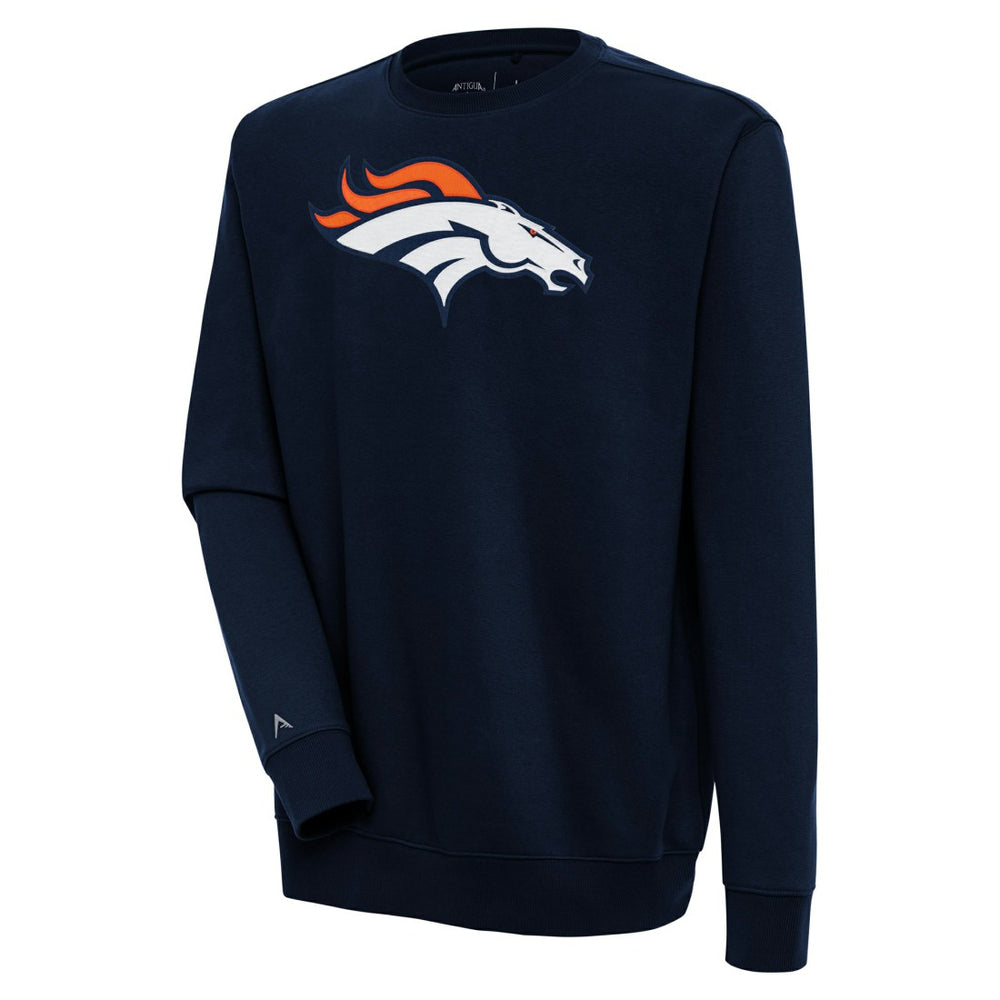 Denver Broncos Antigua Victory Pullover Sweatshirt - Navy - NFL