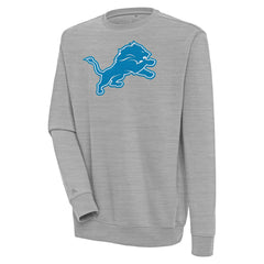 Detroit Lions Antigua Victory Pullover Sweatshirt - Heather Gray - NFL