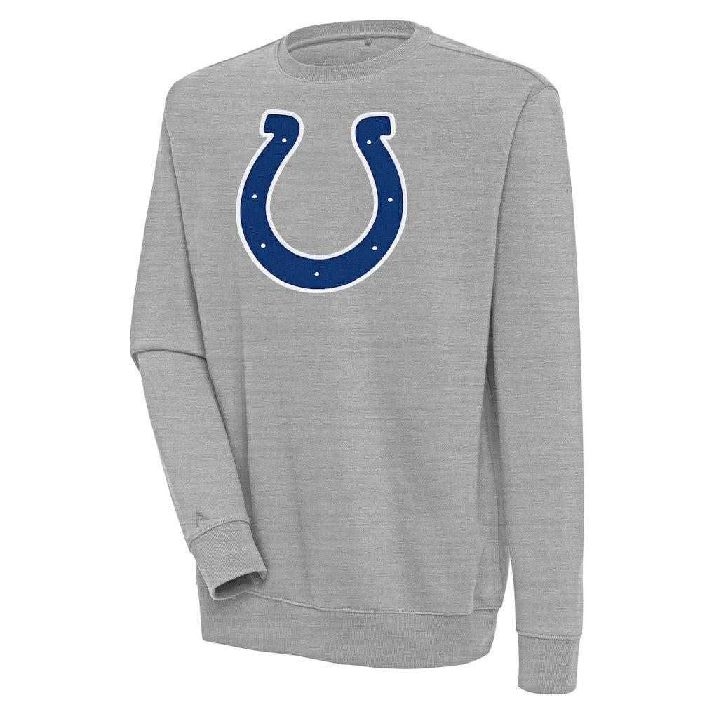 Indianapolis Colts Antigua Victory Pullover Sweatshirt - Heather Gray - NFL