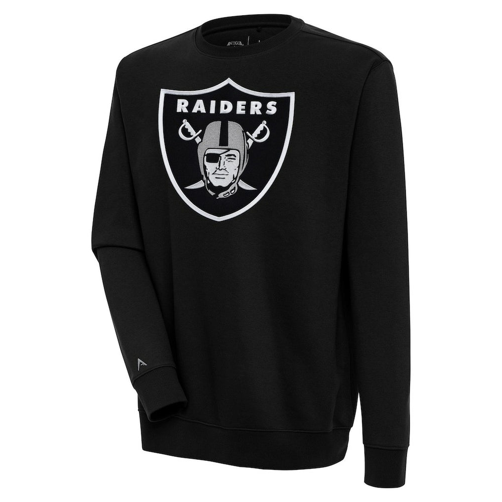 Las Vegas Raiders Antigua Victory Pullover Sweatshirt - Black - NFL