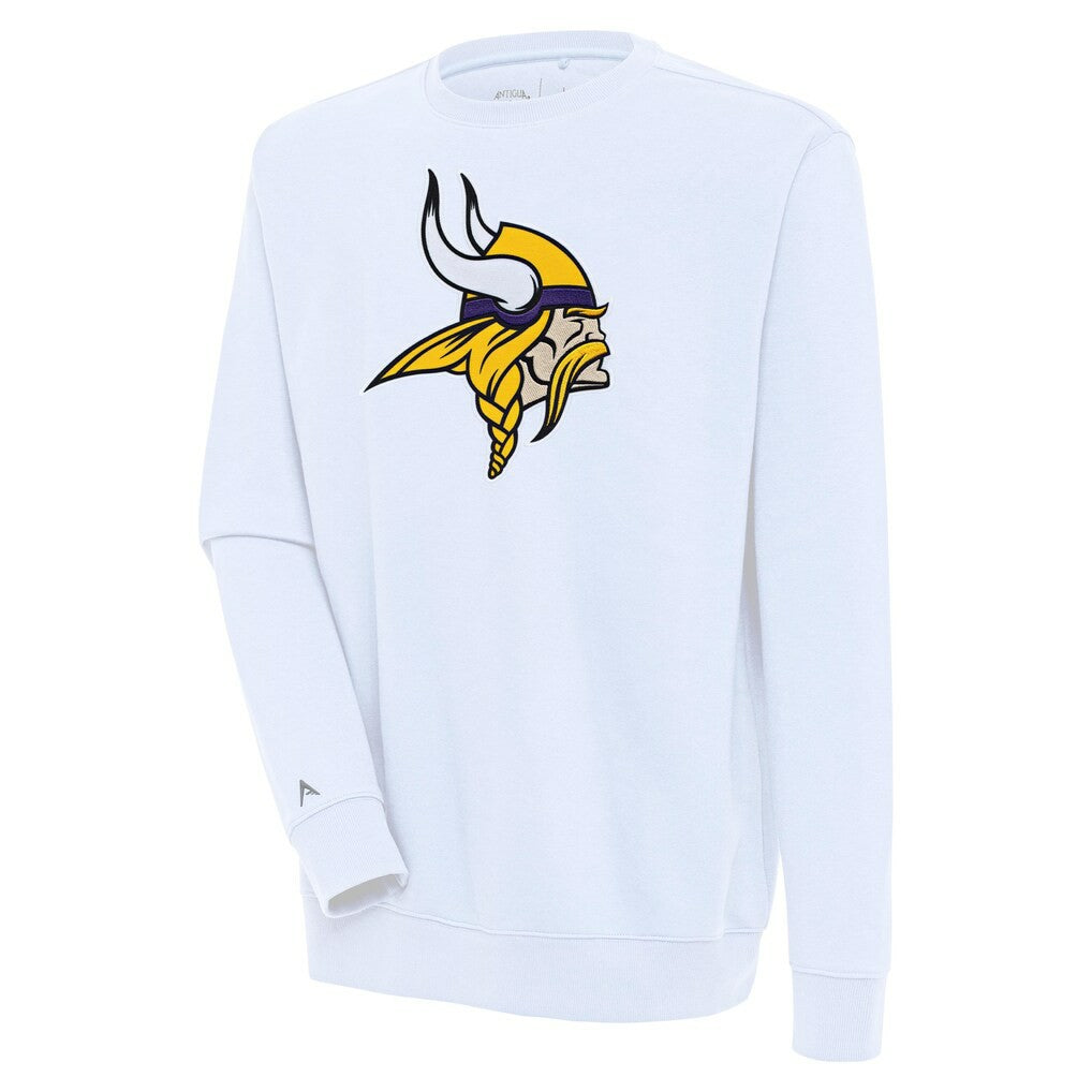 Minnesota Vikings Antigua Victory Pullover Sweatshirt - White - NFL