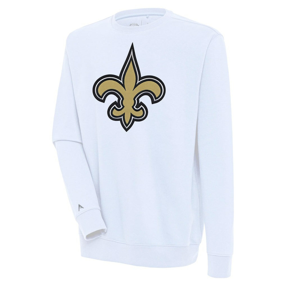 New Orleans Saints Antigua Victory Pullover Sweatshirt - White - NFL