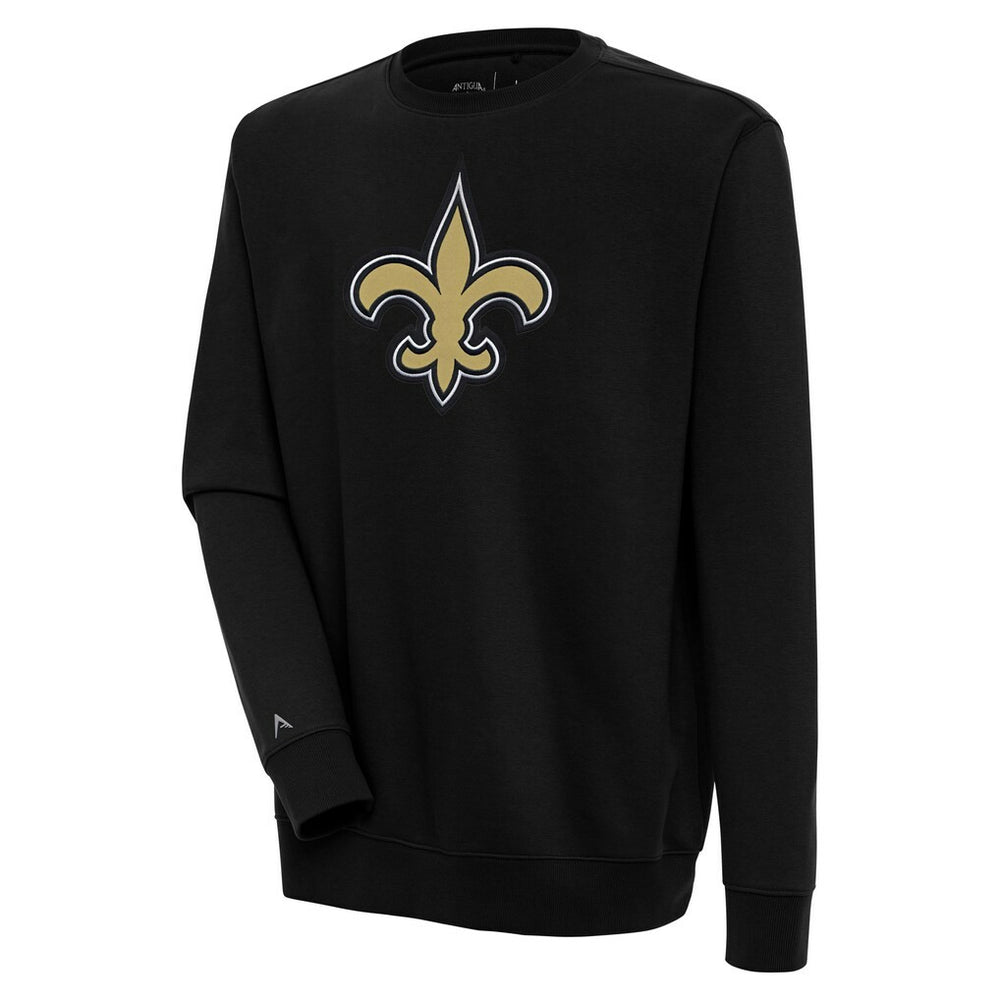 New Orleans Saints Antigua Victory Pullover Sweatshirt - Black - NFL