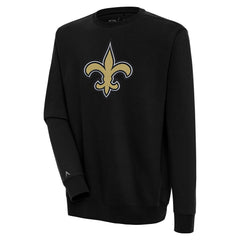 New Orleans Saints Antigua Victory Pullover Sweatshirt - Black - NFL