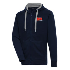 Denver Broncos Antigua Victory Full-Zip Hoodie - Navy - NFL