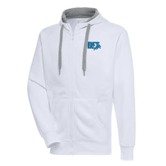 Detroit Lions Antigua Victory Full-Zip Hoodie - White - NFL