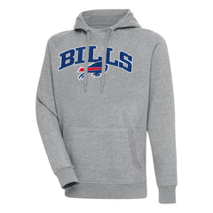 Buffalo Bills Antigua Victory Pullover Hoodie - Heather Gray - NFL