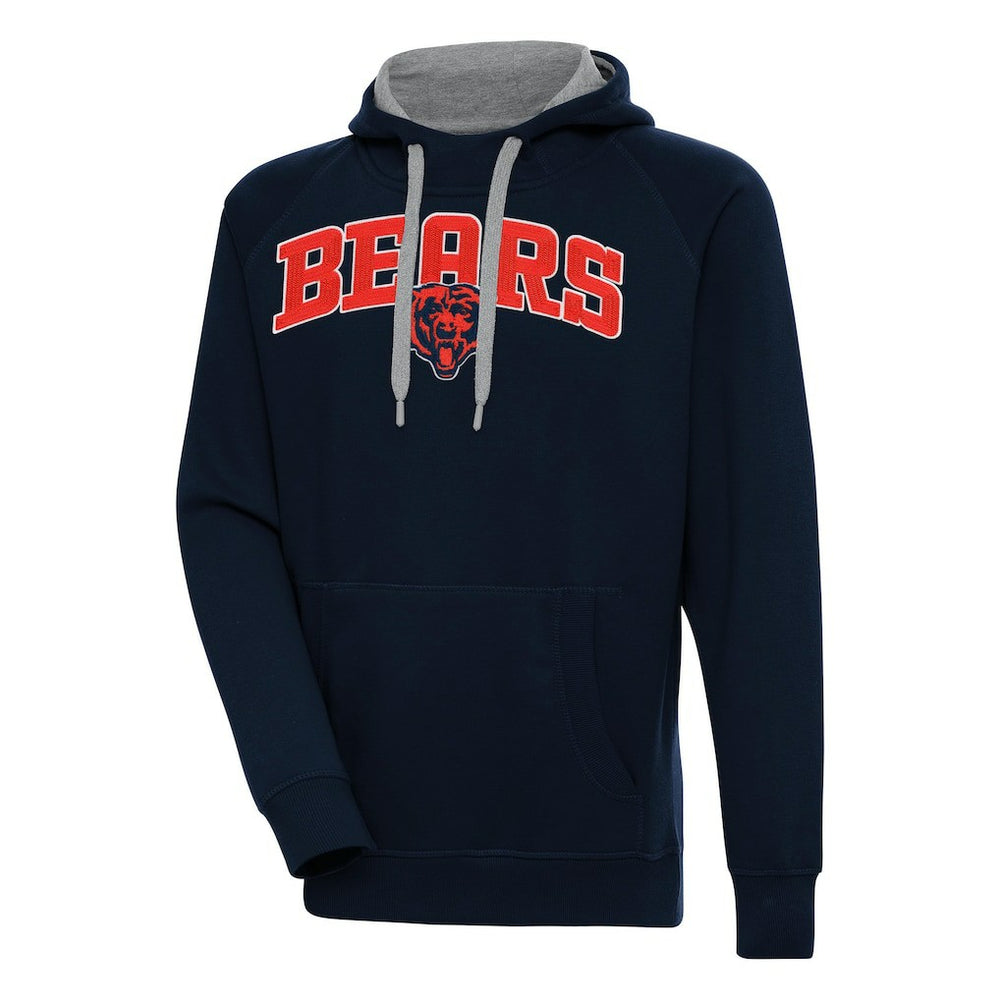 Chicago Bears Antigua Victory Pullover Hoodie - Navy - NFL