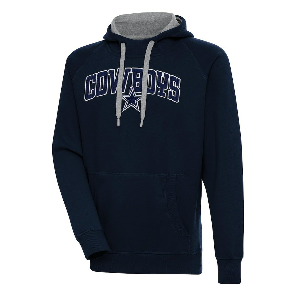 Dallas Cowboys Antigua Victory Pullover Hoodie - Navy - NFL