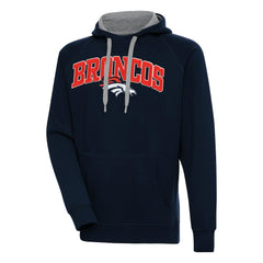 Denver Broncos Antigua Victory Pullover Hoodie - Navy - NFL