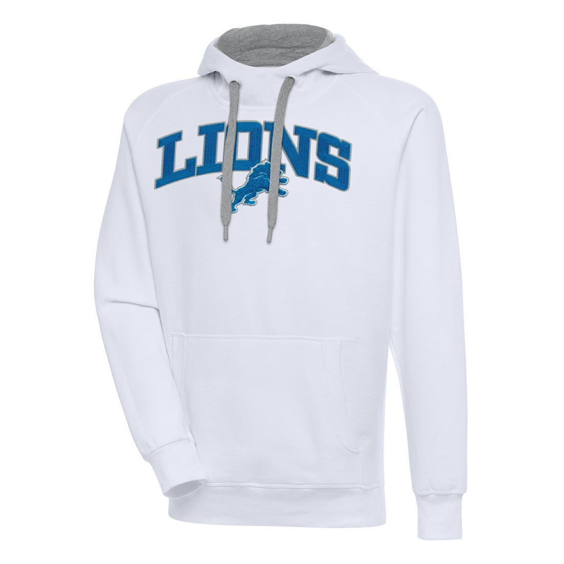Detroit Lions Antigua Victory Pullover Hoodie - White - NFL