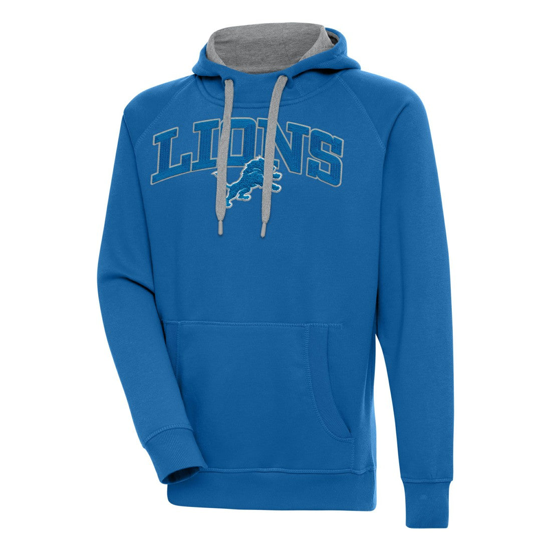 Detroit Lions Antigua Victory Pullover Hoodie - Blue - NFL
