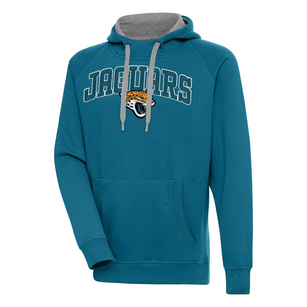 Jacksonville Jaguars Antigua Victory Pullover Hoodie - Teal - NFL