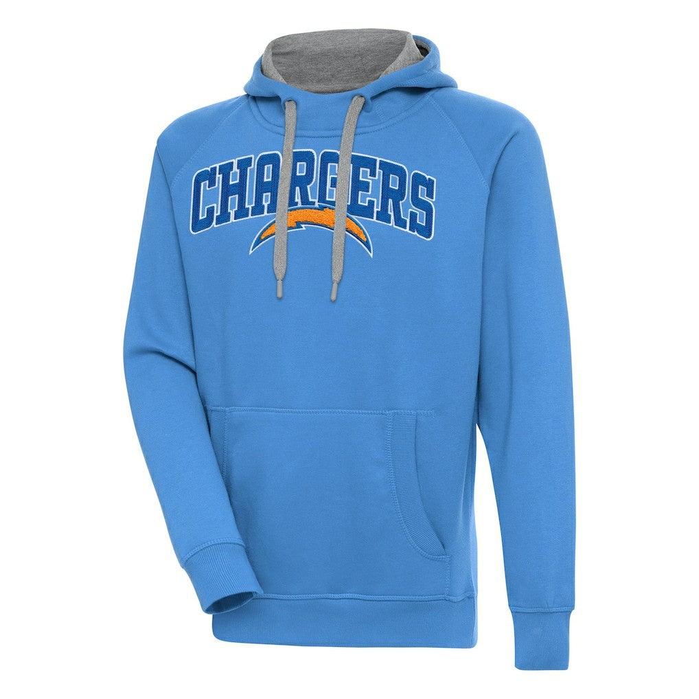 Los Angeles Chargers Antigua Victory Pullover Hoodie - Powder Blue - NFL