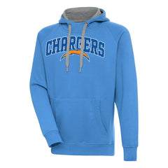 Los Angeles Chargers Antigua Victory Pullover Hoodie - Powder Blue - NFL