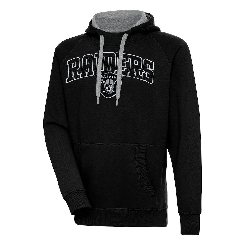 Las Vegas Raiders Antigua Victory Pullover Hoodie - Black - NFL