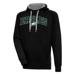 Philadelphia Eagles Antigua Victory Pullover Hoodie - Black - NFL