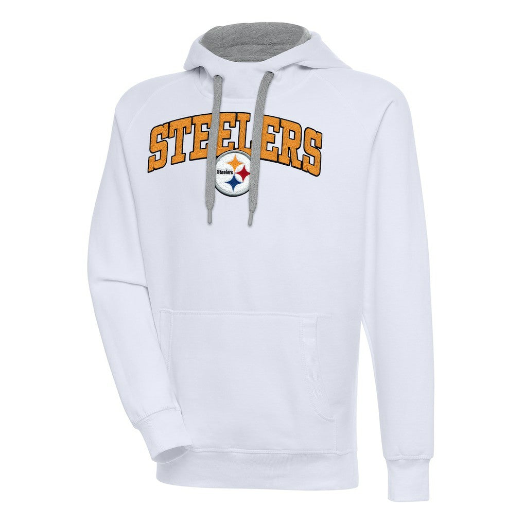 Pittsburgh Steelers Antigua Victory Pullover Hoodie - White - NFL