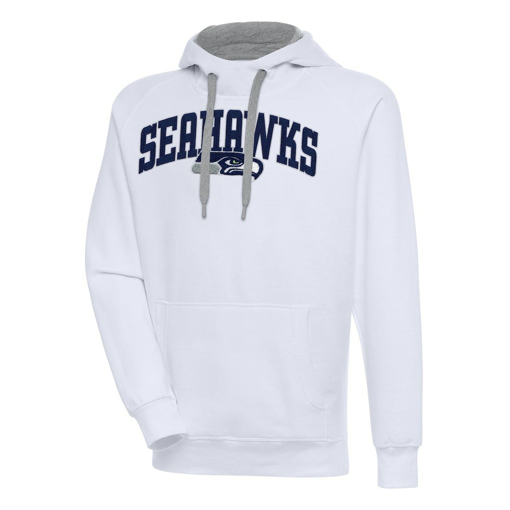 Seattle Seahawks Antigua Victory Pullover Hoodie - White - NFL